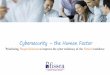 Cybersecurity – the Human Factor - NIST Computer · PDF file · 2017-06-26Cybersecurity – the Human Factor . Prioritizing . People Solutions . to improve the cyber resiliency