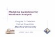 Modeling Guidelines for Nonlinear Analysispeer.berkeley.edu/tbi/wp-content/uploads/2010/09/Build… ·  · 2010-09-22Modeling Guidelines for Nonlinear Analysis Gregory G. Deierlein