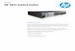 HP 2615 Switch Series - · PDF fileProvides easy-to-configure link redundancy of active and ... (ACLs) Provide IP L3 ... helping prevent forged BPDU attacks Data sheet | HP 2615 Switch