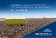 AUSTRALIAN COTTON COMPARATIVE ANALYSIS - · PDF file · 2014-07-21We are pleased to present the 2013 Australian Cotton Comparative Analysis. ... this report instructive but do not