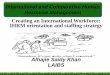 Creating an International Workforce: IHRM orientation and ... - International... · Context for international staffing Globally integrated and co-ordinated systems and need local