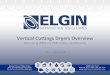 Vertical Cuttings Dryers Overview - Elgin Separation · PDF fileVertical Cuttings Dryers Overview ... G Force (Sheave Size Denoted in Inches): ... (“FMEA”) for each VCD designed