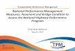 Transportation Performance Management National · PDF fileNational Performance Management Measures: Pavement and Bridge Condition to ... national transportation goals ... shoulders,