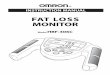 FAT LOSS MONITOR - · PDF filehundred people using the underwater method to develop the formula by which the Fat Loss Monitor works.The body fat mass and body fat percent is calculated