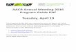 AACR Annual Meeting 2016 Program Guide PDF · PDF fileAACR Annual Meeting 2016 . Program Guide PDF ... The Co-Clinical Trial Platform and the Tumor Immune Landscaping Project Pier