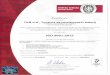 Certificate - tab.si · PDF fileCertificate Awarded to TAB d.d., Tovarna akumulatorskih baterij PoLENA 6,2392 ueZlcn, SLoVENIJA and sites listed in the appendix Buteau \relitas Certification