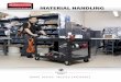 MATERIAL HANDLING - Rubbermaid Commercial  · PDF fileMaterial Handling solutions engineered to weather the ... surface allows for easy cleaning. ... For material transport,