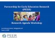 Partnership for Early Education Research (PEER)medicine.yale.edu/psychiatry/peer/Publications/PEER research agenda... · Bridgeport, Norwalk, and Stamford ... Charter schools movement,