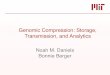 Genomic Compression: Storage, Transmission, and Analytics · PDF fileNoah M. Daniels Bonnie Berger Genomic Compression: Storage, Transmission, and Analytics