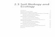 2.3 Soil Biology and Ecology - Food systems Organic Farming...Soil Biology and Ecology Unit 2.3 | 3 Introduction Unit Overview This unit introduces students to the biological properties