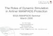 The Roles of Dynamic Simulation in Airliner MANPADS …tti-ecm.com/uploads/resources_presentations/2006 IDGA - Simulation... · errors over the entire missile’s flight. The Determination
