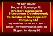 Mr Ken Davey Biogas & Bioenergy Fiji - Pacific Communityprdrse4all.spc.int/system/files/day5_biogas_fiji_ra_provincial... · Mr Ken Davey Biogas & Bioenergy Fiji ... German biogas