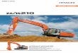 ZAXIS-5 series - Excavators and Plant Machinery · PDF fileZAXIS-5 series HYDRAULIC EXCAVATOR Model Code ZX210-5B / ZX210LC-5B / ZX210LCN-5B Engine Rated Power 122 kW (164 HP) Operating