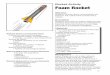 Rocket Activity Foam Rocket - NASA · PDF fileand range in a controlled investigation. National Science Content Standards ... The foam rocket flies ballistically. ... Slide the nested