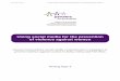 Using social media for the prevention of violence against ... · PDF fileWorking Paper 6 Using social media for the prevention of violence against women 1 Lessons learned from social