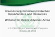 Clean Energy Emission Reduction Opportunities and ... · PDF fileClean Energy Emission Reduction Opportunities and Resources ... Steam Boiler/Steam Turbine: ... awareness on CHP and