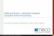 ODM and Rules - Semantic Enabled Complex Event · PDF fileODM and Rules - Semantic Enabled Complex Event Processing Paul Vincent, Business Optimization Group, TIBCO Software ... important