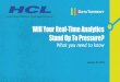 Will Your Real-Time Analytics Stand Up To Pressure? What You Need To Know