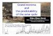 Grand minima and the predictability of the solar cyclebidya_karak/hao_talk.pdf · Grand minima and the predictability ... Prediction of the future solar cycle strongly depends 