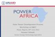 Solar Power Development Process Workshop at NBET …pdf.usaid.gov/pdf_docs/PA00M3H2.pdf · • Modules are rated at Peak Power under Standard Test ... Power output is warranted up