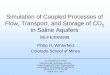 Simulation of Coupled Processes of Flow, Transport, … Library/events/2013/carbon storage/2... · Simulation of Coupled Processes of Flow, Transport, and Storage of CO 2 ... •