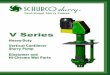 V Series - Schurco Slurry · PDF fileIndustrial Sand and Aggregate Froc Sand Chemical Processing . iTECHNICAL SPECIFICATION The V Series pumps employ a rigorous heavy-duty cantilever