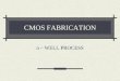 CMOS FABRICATION - India’s Premier Educational · PDF fileCMOS FABRICATION n – WELL PROCESS. Step 1: Si Substrate. ... The fabrication of p-well cmos process is similar to n-well