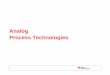 Analog Process Technologies - TI.com Process Technologies.pdf · Analog Process Technology Roadmap BiCom3 LBC7 Broadest, deepest analog process technology portfolio Process differentiation