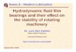 Hydrodynamic fluid film bearings and their effect on …rotorlab.tamu.edu/me626/Notes_pdf/Notes05 Lects_JBs_and...Hydrodynamic fluid film bearings and their effect on the stability