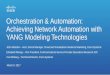 Orchestration Automation: Achieving Network Automation ... Automation: Achieving Network Automation with YANG Modeling Technologies. Todayâ€™s Presenters John Malzahn Senior Manager,