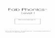 Fab PhonicsTM - · PDF fileHow to use this workbook This workbook is designed to be used in conjunction with the Fab phonicsTM Level 1 audio cassette, ... Phonics audio-cassette,