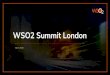 WSO2 Summit London 2018 Introduction