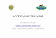 Access ASAP Training on ALMS - Fort · PDF fileType “SAP” in ... Microsoft PowerPoint - Access ASAP Training on ALMS.pptx Author: tai.doick Created Date: 1/30/2014 12:03:16 PM