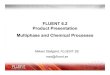 FLUENT 6.2 Product Presentation Multiphase and Chemical ... · PDF fileFLUENT 6.2 Multiphase/VOF Volume-of-fluid (VOF) model enhancements Species transport and chemical reactions More