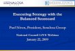 Executing Strategy with the Balanced Scorecard - · PDF file22/01/2009 · Executing Strategy with the Balanced Scorecard ... The Senalosa Group in 2001 ... for attending “Executing