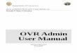 OVR Admin User Manual - Welcome to the County of … of Correction OVR ADMINISTRATION USER MANUAL Santa Clara County OVR Admin User Manual The Information Services Department 1555