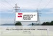 UBS Utilities and Natural Gas Conference - AEP. · PDF fileUBS Utilities and Natural Gas Conference Boston, MA March 5, 2014 “Safe Harbor” Statement under the ... coal, and other