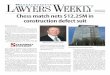January 20, 2014 Chess match nets $12.25M in construction ... · PDF filelitigation. The Braintree lawyer ... suit,” Henry A. Goodman said of construction defect lawsuits filed by