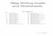 Step Writing Guide and Worksheets - · PDF fileStep Writing Guide and Worksheets Table of Contents ... Part 1 18 Step Six Worksheet & Part 2 3 Step One Worksheet 19 Step Seven, Part