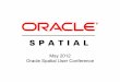 May 2012 Oracle Spatial User Conferencedownload.oracle.com/otndocs/products/spatial/pdf/osuc2012... · • Integrated Exadata, Oracle spatial, GEO, IT team ... XXXXXXXXXXXXXXX"XXXXXXXXXXXXXXXXXXXX"XXXXXXXXXXX"