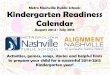Metro Nashville Public Schools Kindergarten Readiness   Nashville Public Schools Kindergarten Readiness Calendar ... animalsâ€™ homes. 17 ... the animal sound and name each