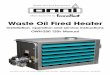 Waste Oil Fired Heater - The Home Depot Oil Fired Heater Installation, operation and service instructions OWH-250 120v Manual EconoHeat • 5714 E. First Avenue • Spokane Valley,