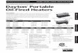property damage! Retain instructions for future reference ... where you purchased heater. Dayton ® Portable Oil-Fired Heaters Operating Instructions & Parts Manual 3VE48D, 3VE49D,