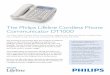 The Philips Lifeline Cordless Phone Communicator … datasheet final.pdfThe Philips Lifeline Cordless Phone Communicator DT1000 The Philips Lifeline Cordless Phone Communicator integrates