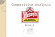 [PPT]Wendy’s SWOT Analysis - Texas Tech Universitykimboal.ba.ttu.edu/MGT 4380 SP 09/094/competitive... · Web viewHealth conscience customers Salads and potatoes Competitive Factors