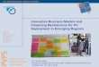 Innovative Business Models and Financing Mechanisms · PDF fileInnovative Business Models and Financing Mechanisms for PV ... - Product designed for mass market ... rural water supply: