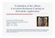 Evaluation of the Aliron Corrosion Resistant Coating in ... forum on new artificial lift... · 5/15/2013 · Corrosion Resistant Coating in ... Simulated downhole environment with