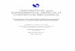 THEORETICAL and EXPERIMENTAL ASPECTS of CONTINUUM · PDF fileTHEORETICAL and EXPERIMENTAL ASPECTS of CONTINUUM MECHANICS Proceedings of the 3rd IASME / WSEAS International Conference