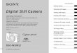 Digital Still Camera - Sony eSupport - Manuals & Specs ... · PDF fileDigital Still Camera Operating Instructions Before operating the unit, please read this manual thoroughly, and