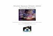 World Space Week 2002 Annual Report -  · PDF fileWorld Space Week 2002 Annual Report ... Senegal Dia Aliou Mamadou University of Dakar ... Guide (including all